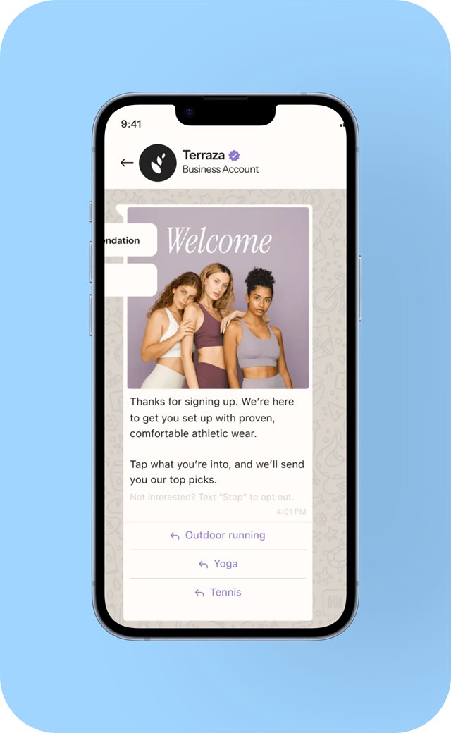 WhatsApp marketing design example