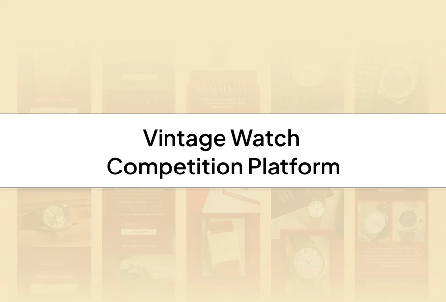 Vintage watch competition platform case study