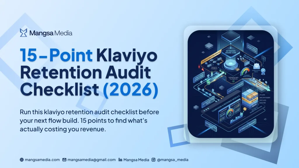 klaviyo retention audit checklist